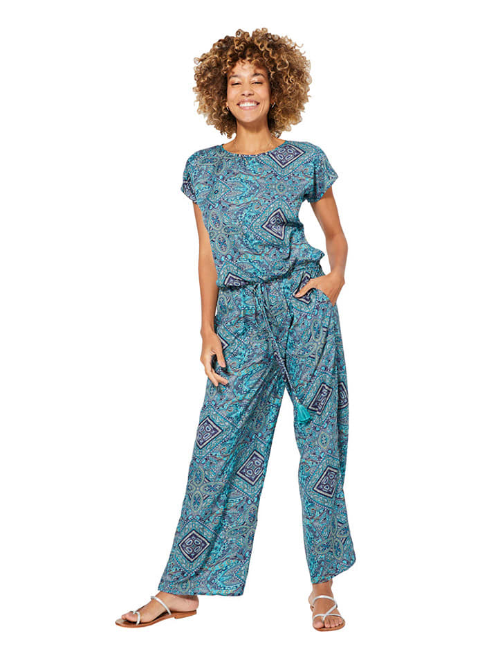 Aller Simplement Jumpsuit in Hellblau/ Dunkelblau günstig kaufen limango