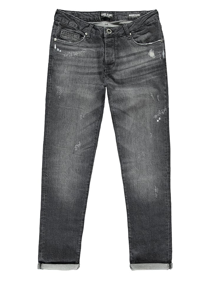 Dżinsy "Hurricane" - Tapered fit - w kolorze ciemnoszarym