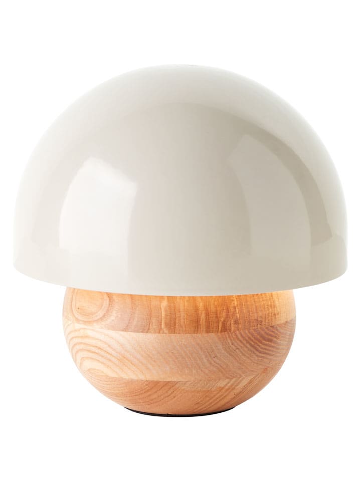 Tafellamp "Nalam" beige/lichtbruin - (H)20 x Ø 20 cm