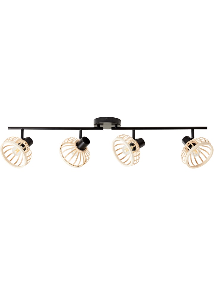 Deckenleuchte "Norah" in Beige/ Schwarz - (L)135 cm