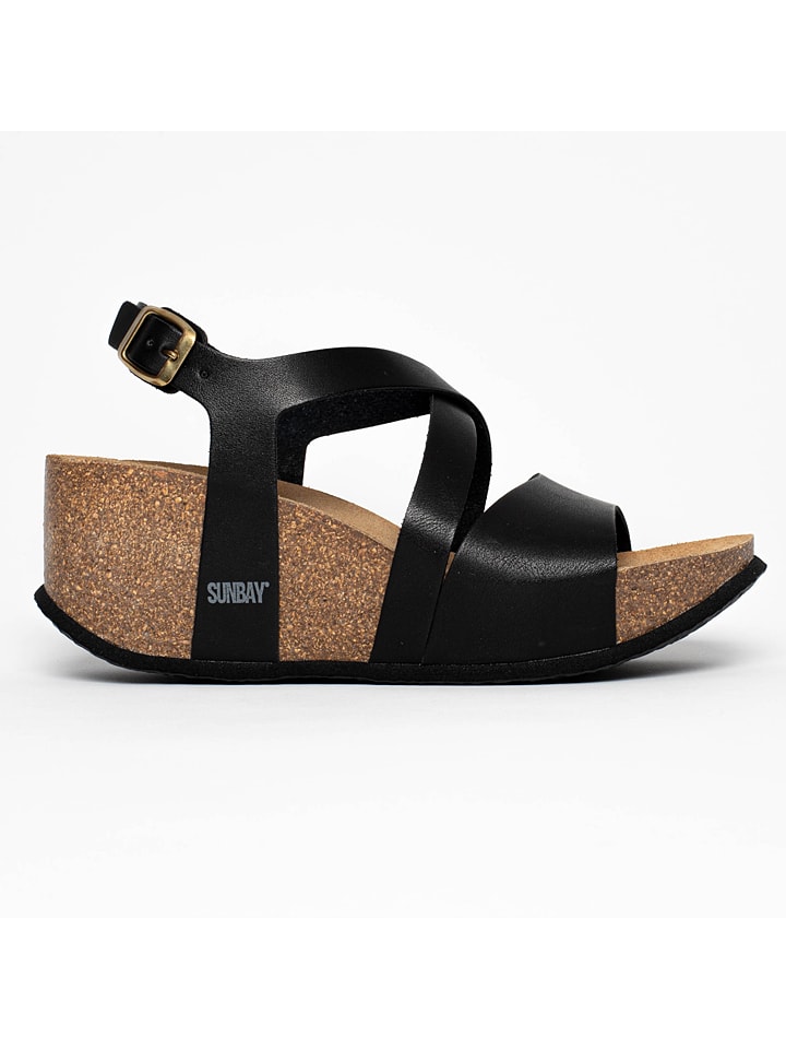 Sleehaksandalen "Adelaide" zwart