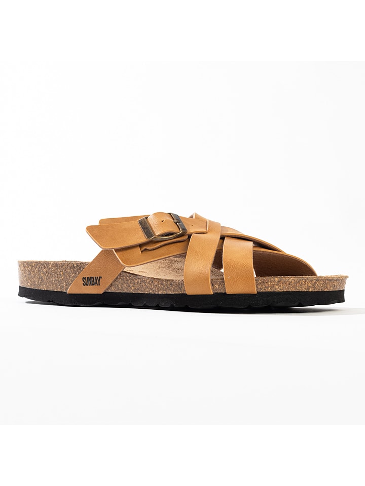 Slippers "Oran" lichtbruin
