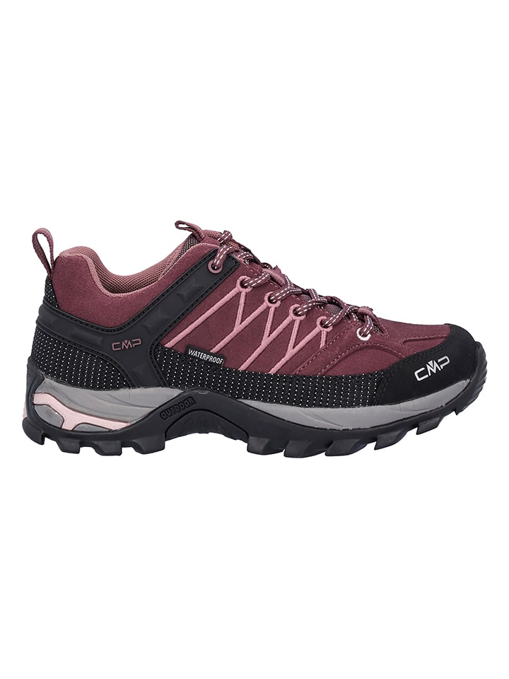 Buty trekkingowe "Rigel" w kolorze bordowo-czarnym