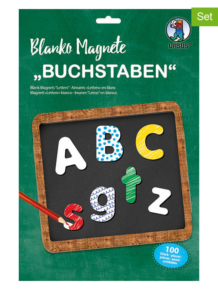 Blanko-Magneten-Set "Buchstaben"