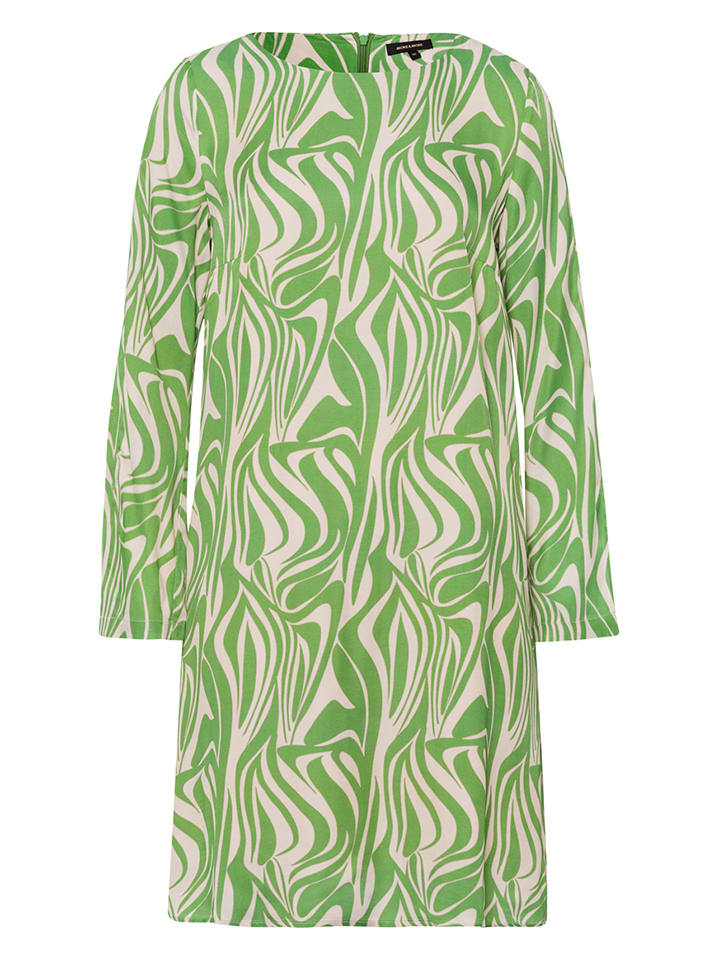 More More Jurk groen beige goedkoop kopen limango