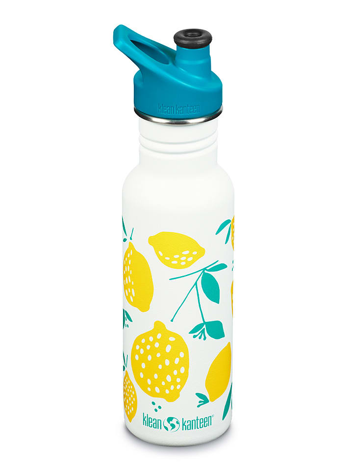 Klean Kanteen Trinkflasche "Kanteen Classic" in Weiß/ Gelb 532 ml