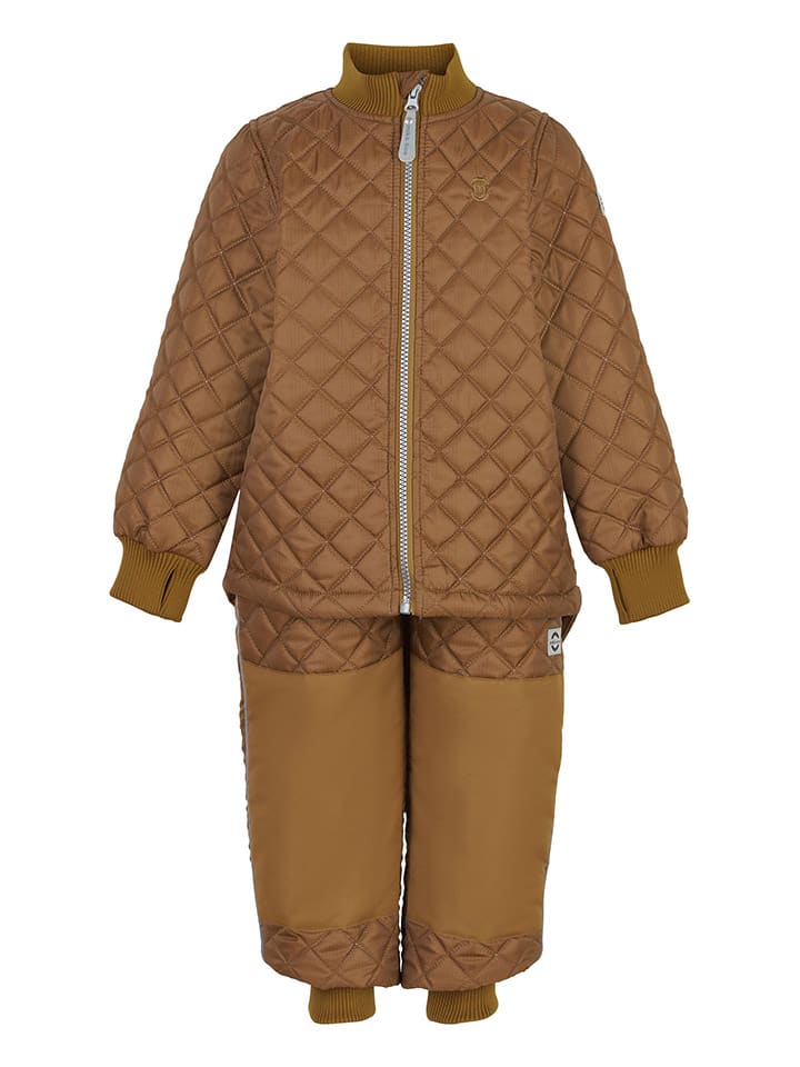 2-delige thermo-outfit lichtbruin