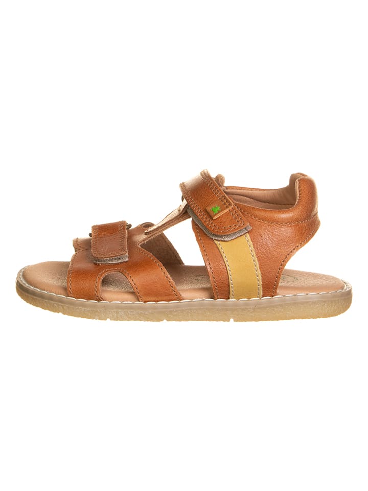 El Naturalista Leder-Sandalen in Hellbraun günstig kaufen