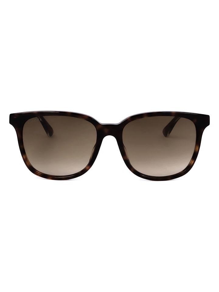 Gucci Unisex-Sonnenbrille in Dunkelbraun günstig kaufen