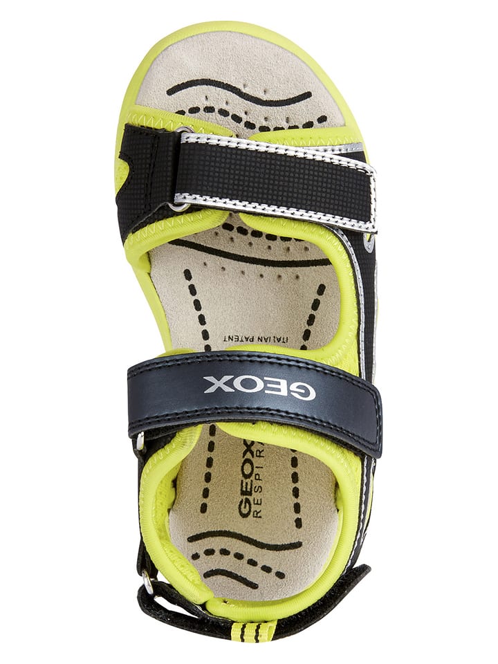 Geox Sandalen "Splush" zwart/geel kopen