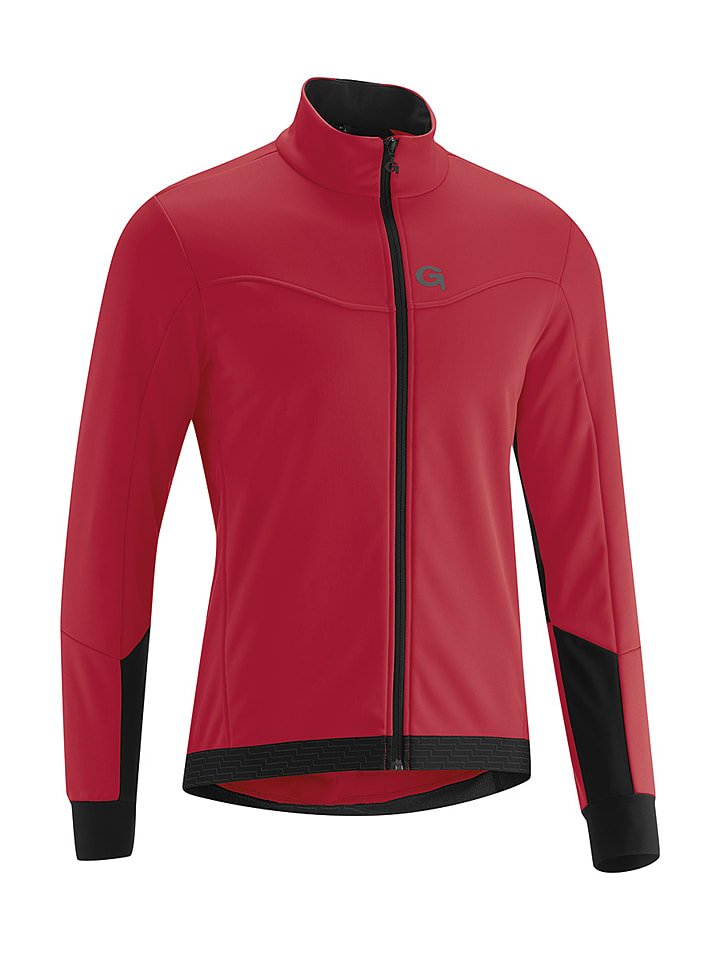 Softshell-Fahrradjacke "Silves" in Rot/ Schwarz