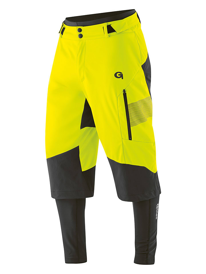 3in1-Fahrradhose "Sirac" in Gelb/ Schwarz