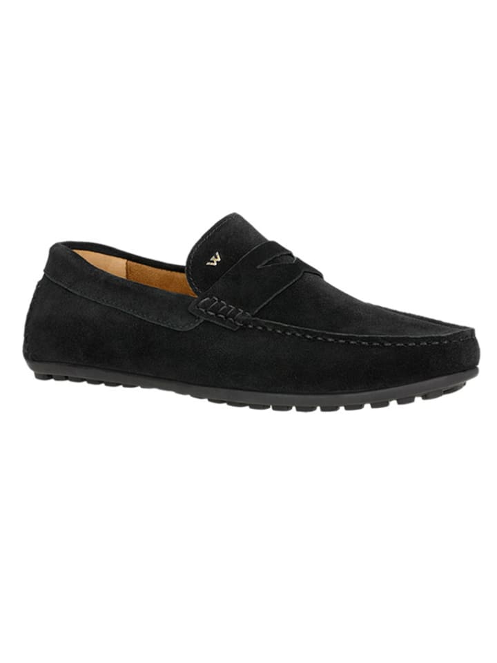 Leren mocassins zwart