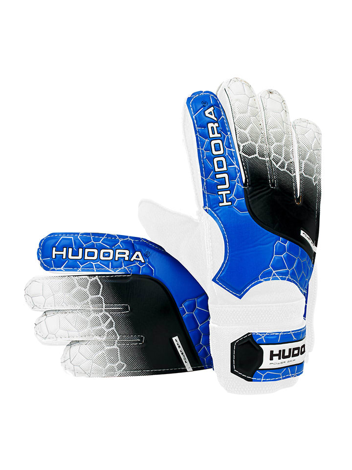 Keepershandschoenen blauw/wit