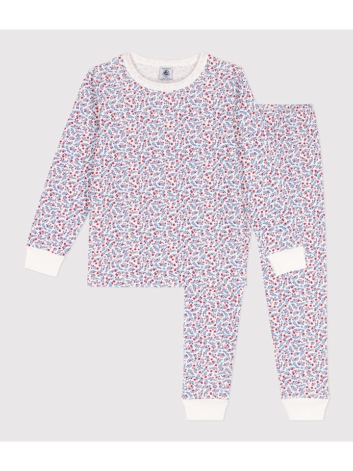 PETIT BATEAU Pyjama in Blau/ Rot günstig kaufen
