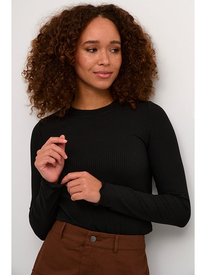 Longsleeve "Drew" in Schwarz