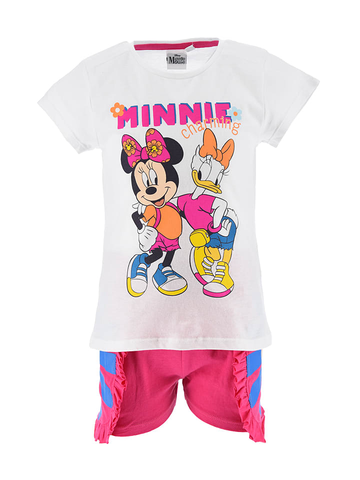 2-częściowy zestaw "Minnie" w kolorze biało-różowym