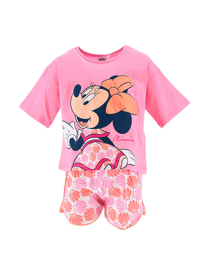 2tlg. Outfit "Minnie" in Pink/ Orange