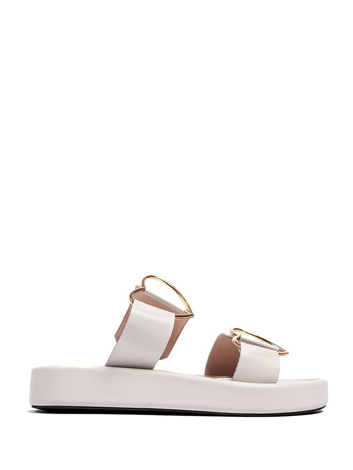 Witte 2025 leren slippers