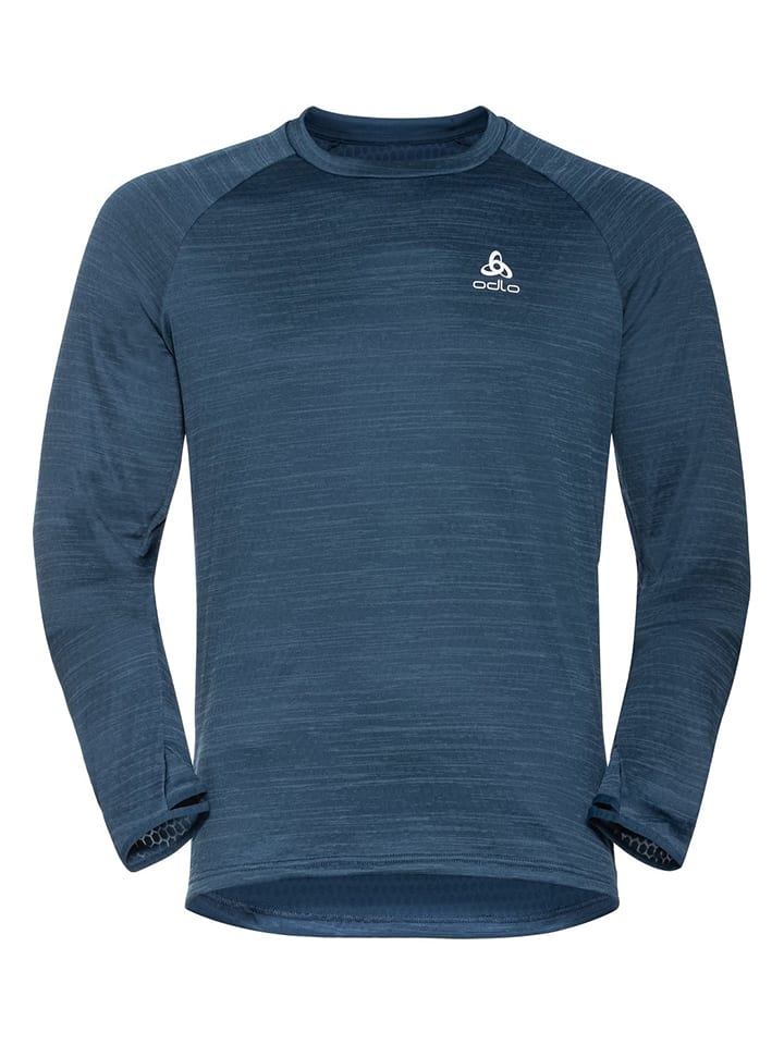 Gasvormig Woud focus Odlo Hardloopshirt "Run Easy Warm" donkerblauw goedkoop kopen | limango