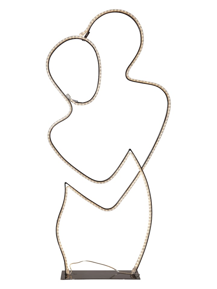 LED-Silhouette "Grafico" in Schwarz - (B)40 x (H)87 cm