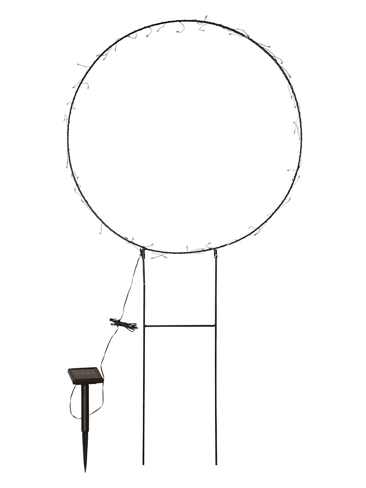LED-Solar-Dekoration "Barlumi" in Schwarz - (H)100 cm