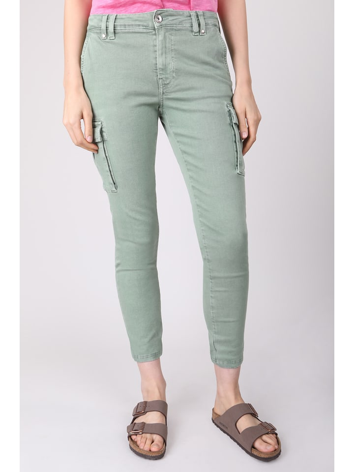 Cargohose in Oliv