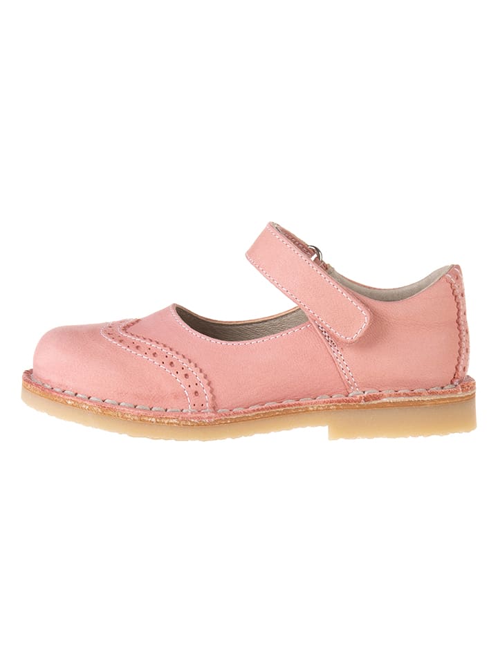 kmins Leder-Spangenballerinas in Rosa günstig kaufen