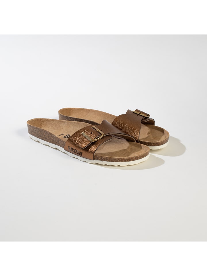 Slippers "Riva" bronskleurig