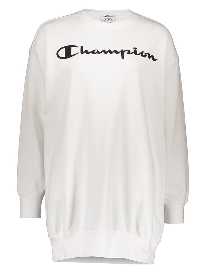 Champion Sukienka dresowa w kolorze białym - najlepsze wyprzedaże w limango
