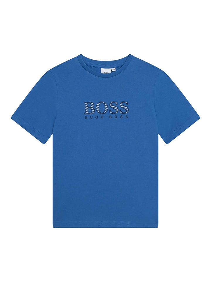 Hugo Boss Kids Shirt blauw goedkoop kopen limango