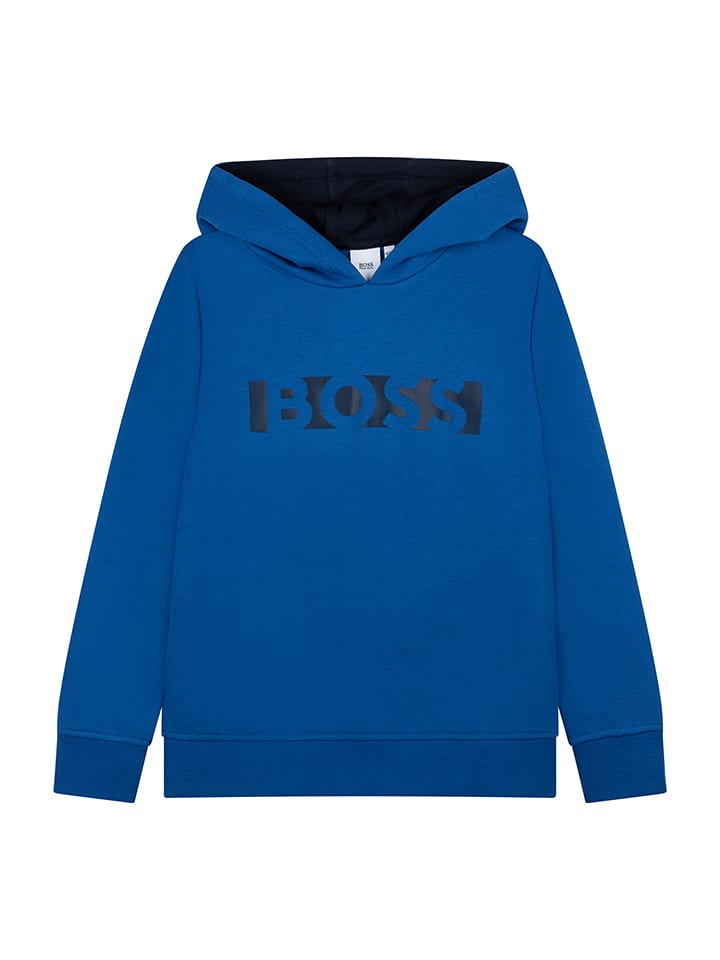 Hugo Boss Kids Hoodie blauw goedkoop kopen limango