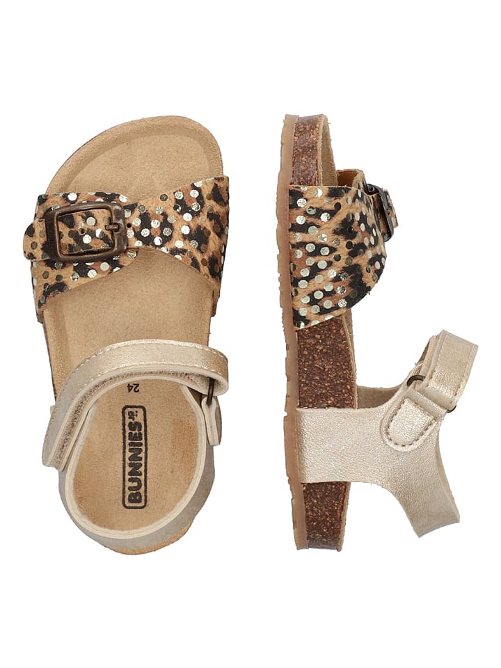 BunniesJR Sandalen lichtbruin goudkleurig goedkoop kopen limango