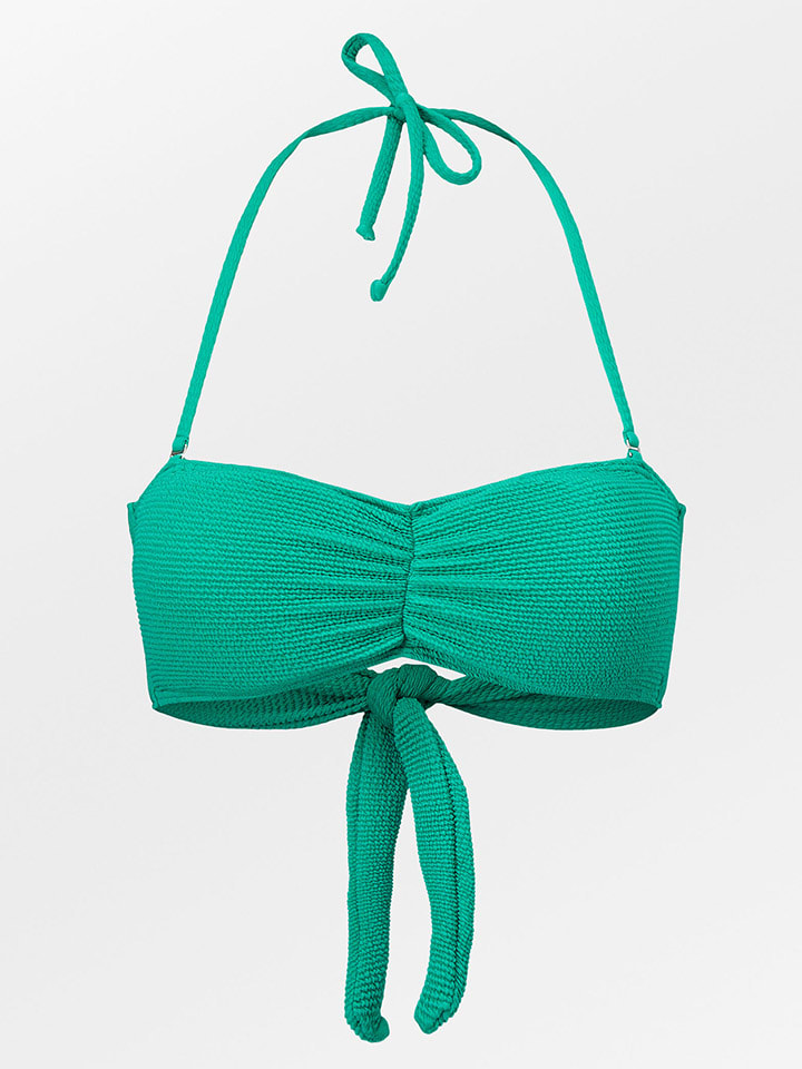 Biustonosz bikini w kolorze zielonym