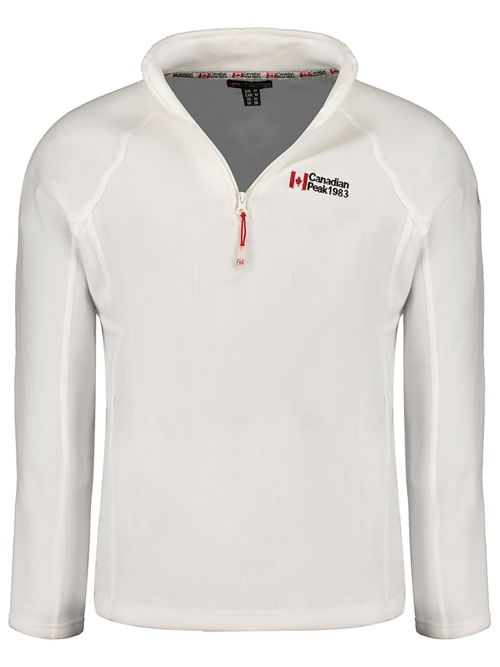 Fleecepullover "Tugeak" in Weiß