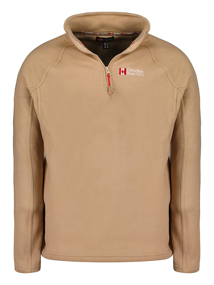 Fleecepullover "Tugeak" in Beige