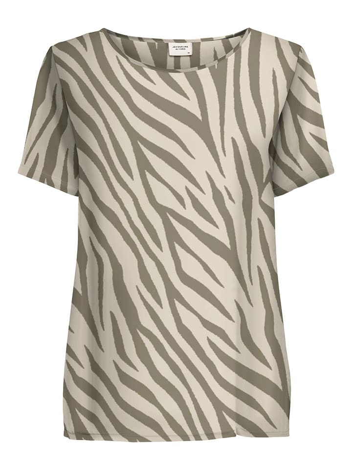 Shirt in Beige/ Grau