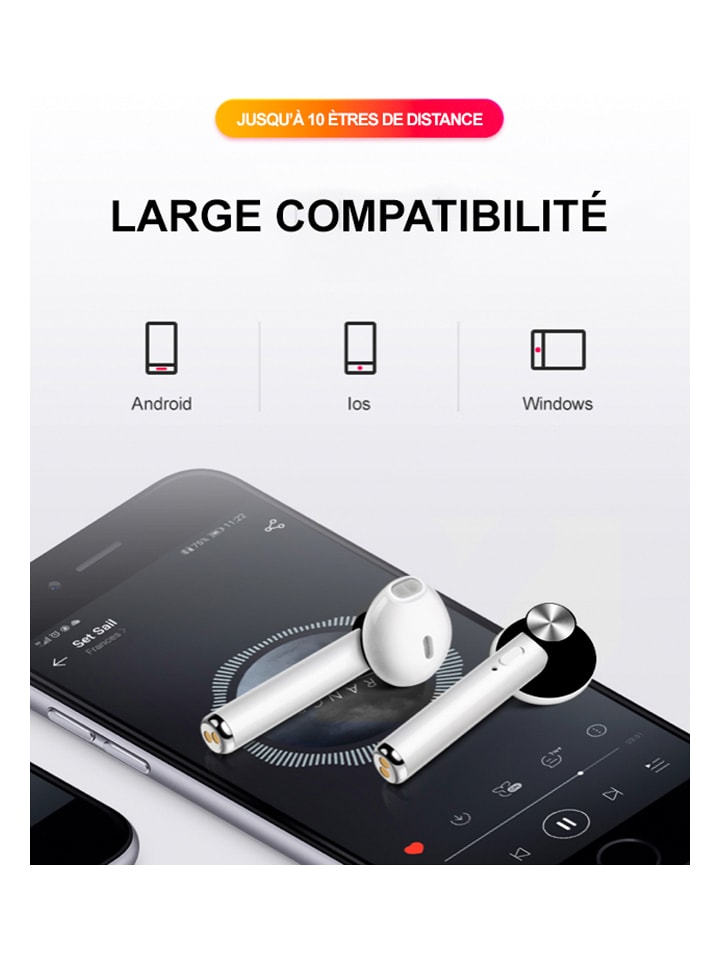SWEET ACCESS Kabellose Bluetooth-In-Ear-Kopfhörer in Schwarz/ Weiß günstig kaufen