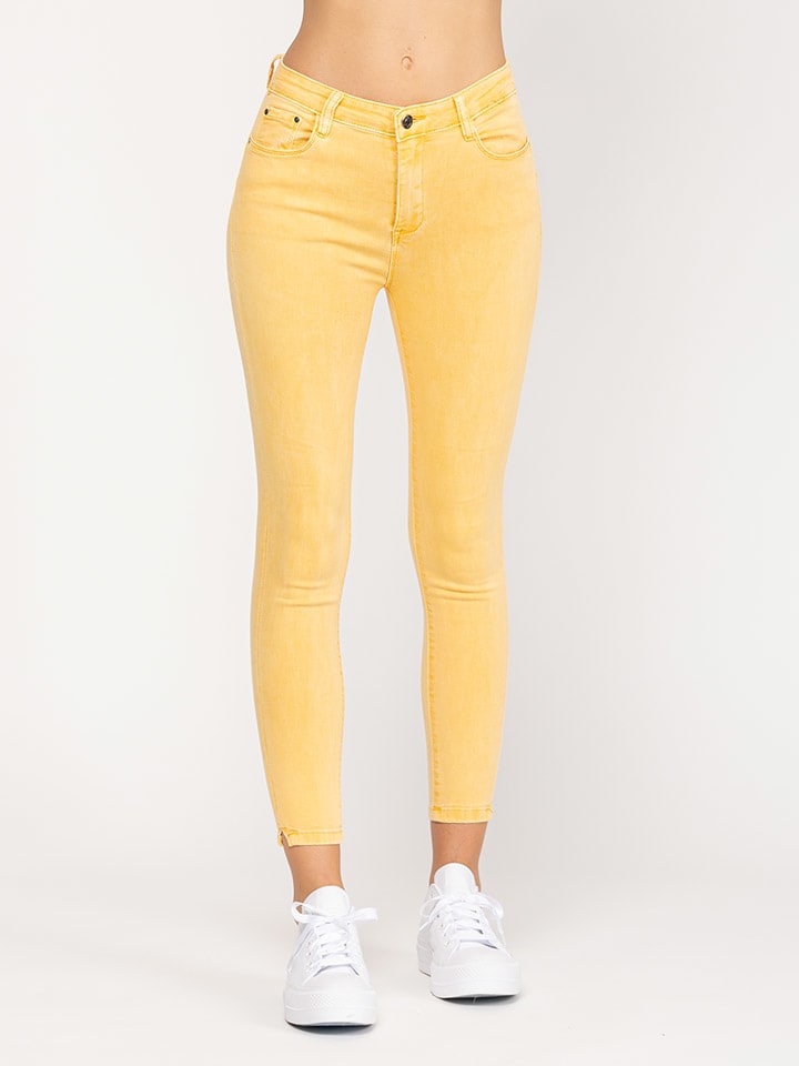 Jeans - Skinny fit - in Gelb