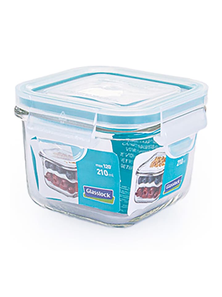 Pojemnik w kolorze błękitnym do mikrofalówki - 210 ml