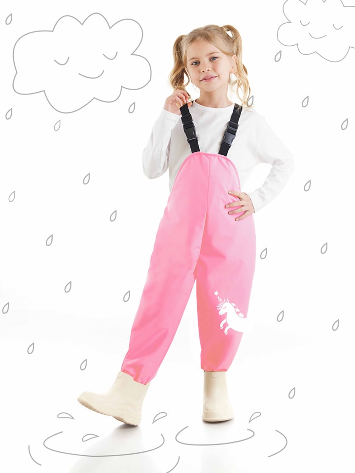 Latzhose "Unicorn" in Rosa