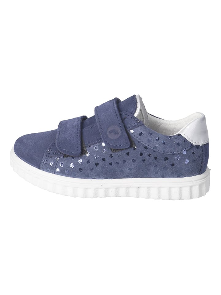 Leder-Sneakers "Julia" in Dunkelblau