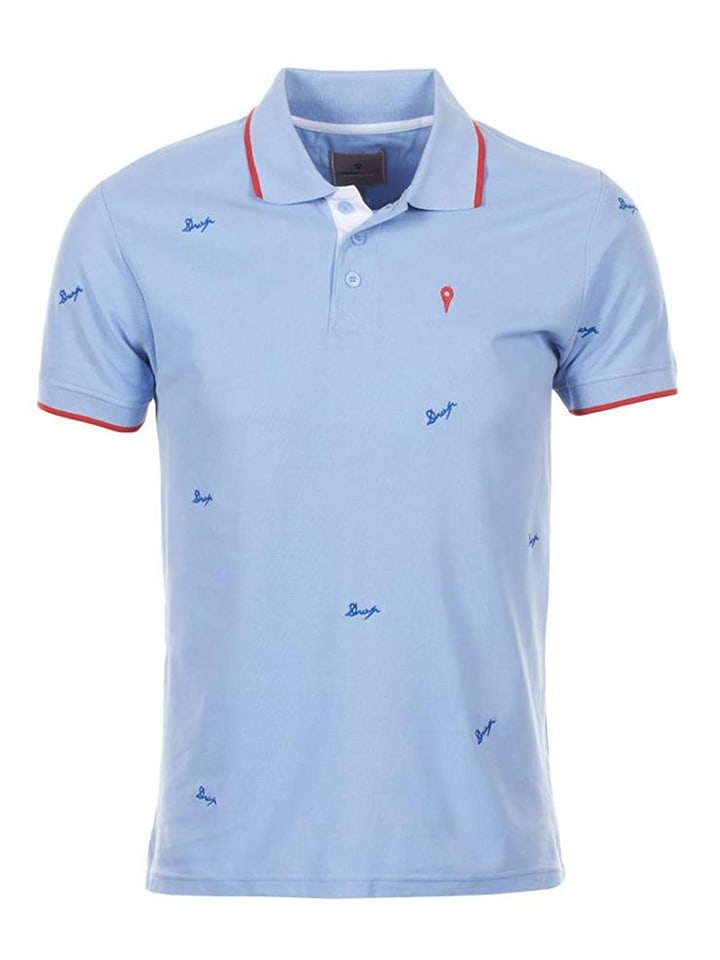Koszulka polo "Clamar" w kolorze błękitnym