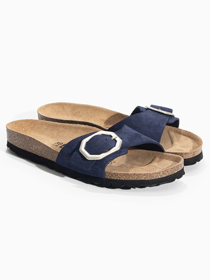 Slippers "Zephyr" donkerblauw