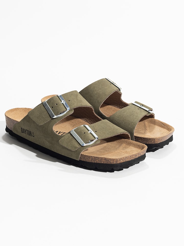 Pantoletten "Atlas" in Khaki