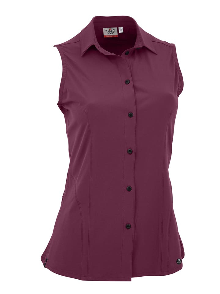 Funktionsblusentop "Julchen" in Aubergine
