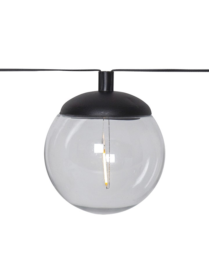 Solarna girlanda LED w kolorze czarnym - dł. 210 cm