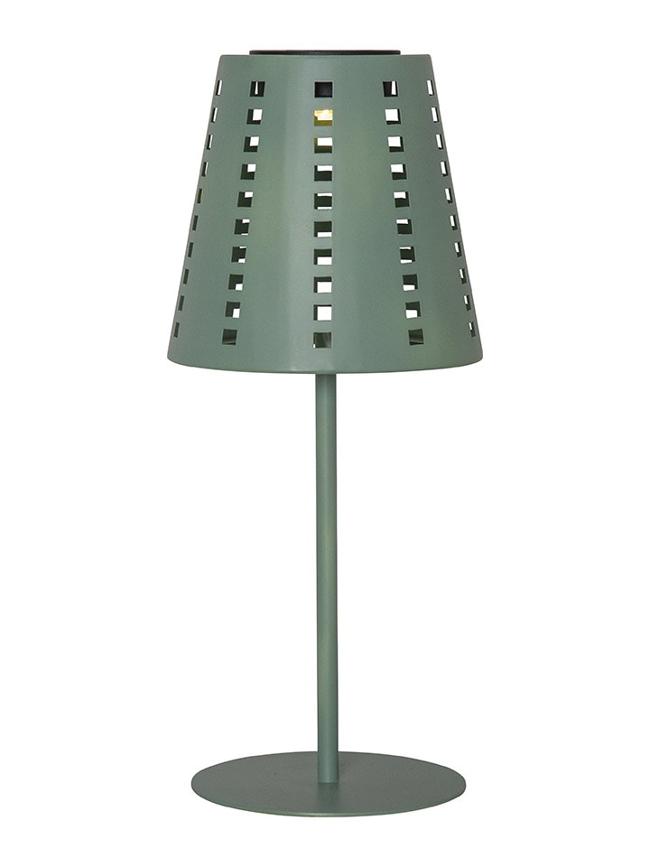 LED-Solar-Tischleuchte "Sola" in Grün - (H)35 x Ø 15 cm