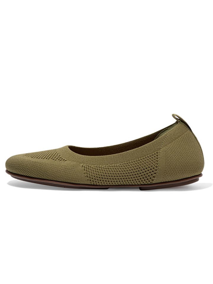 Baleriny w kolorze khaki