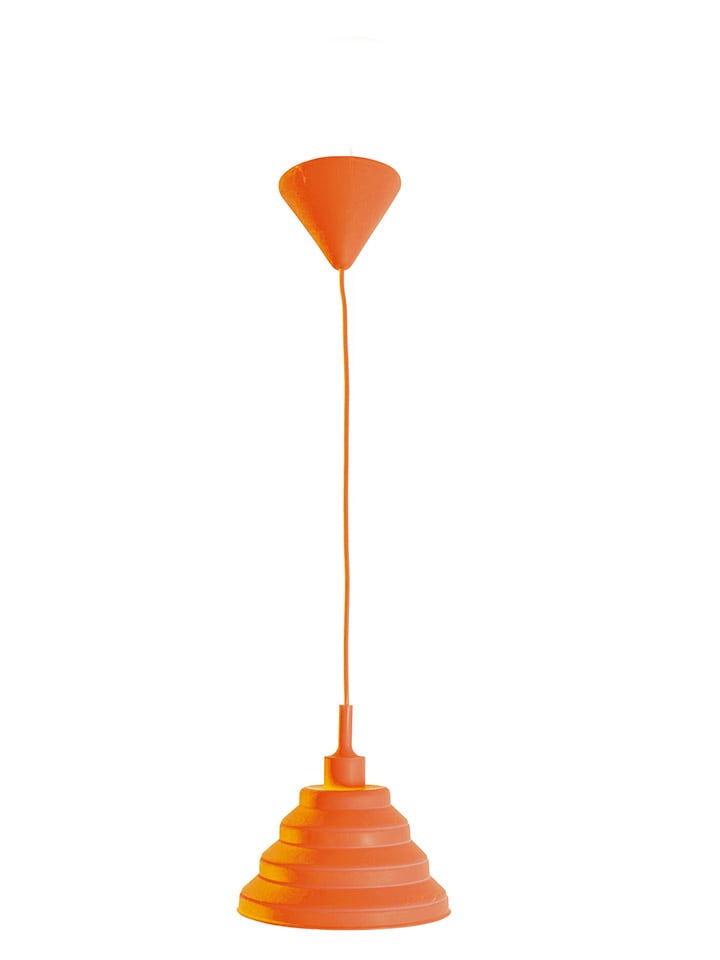 Hängeleuchte "Cara" in Orange - (H)120 x Ø 24 cm